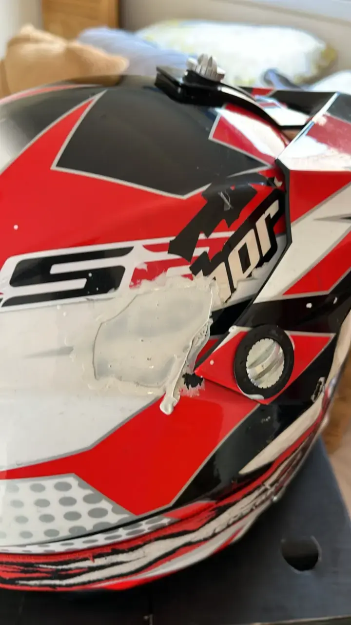 Casco de motocross LS2 con gafas integradas - 3