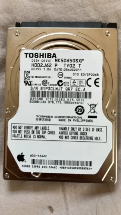 Disco duro Toshiba 500GB MK5065GSXF - miniatura 3