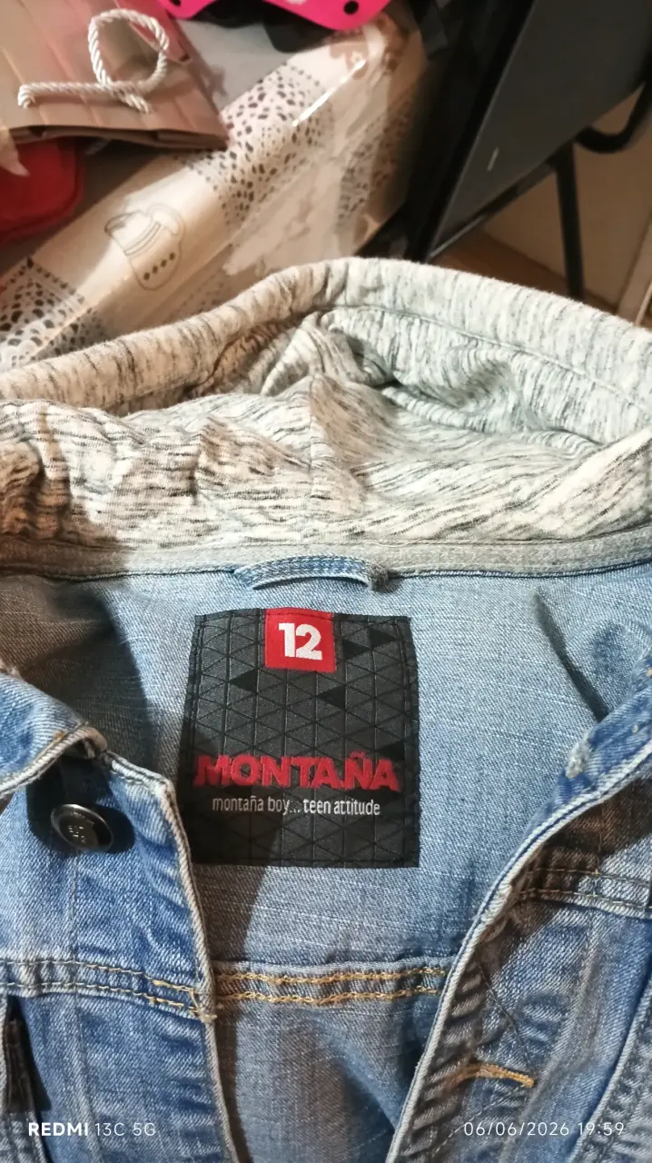 Chaqueta de mezclilla con capucha para niño Montaña - 1