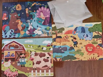Set de rompecabezas infantiles Mideer con animales - miniatura 1