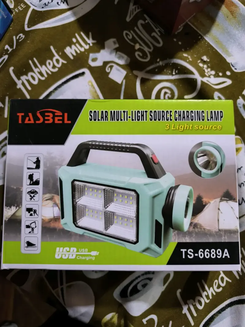 Lámpara de carga solar Tasbel TS-6689A