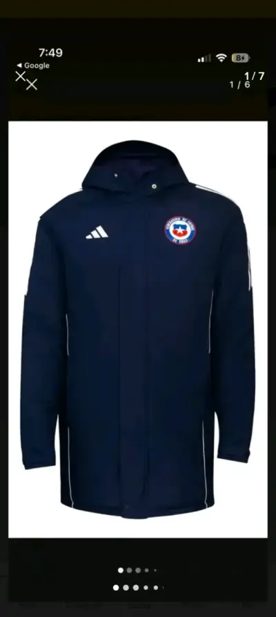 Chaqueta Federación de Fútbol de Chile azul - miniatura 3