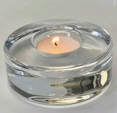 Portavelas de cristal sueco - miniatura 1