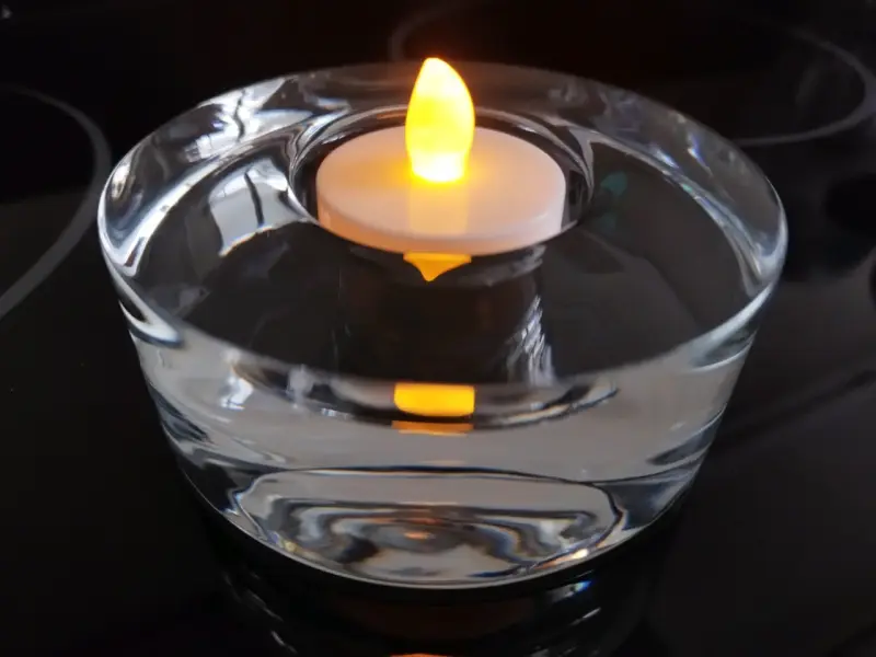 Portavelas de cristal sueco - 2