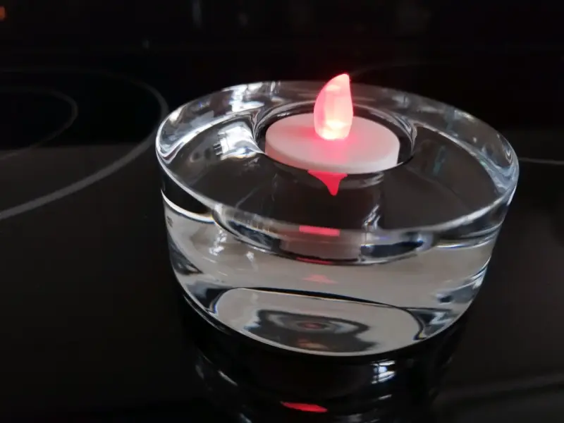 Portavelas de cristal sueco - 4