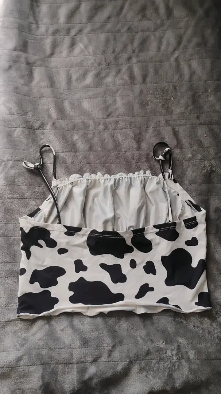 Top de tirantes estampado de vaca Shein - 2