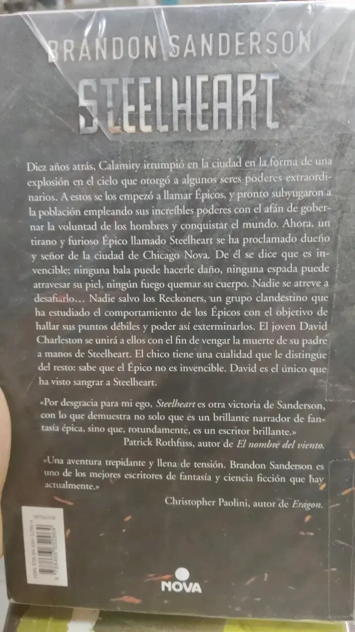 Libro Steelheart de Brandon Sanderson - 2