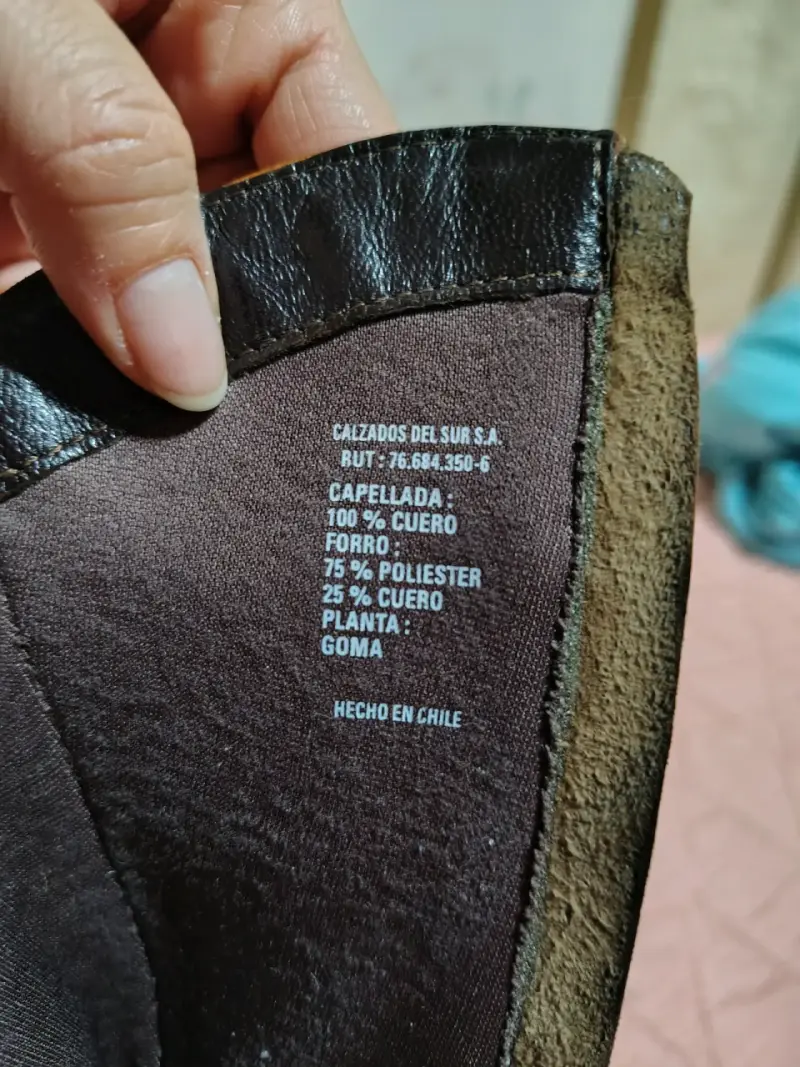 Botas vaqueras de cuero Talla 35  marrón con tacón - 5