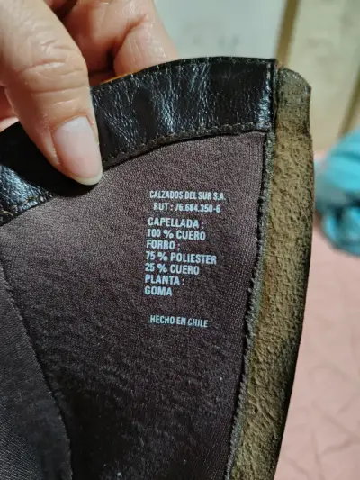 Botas vaqueras de cuero Talla 35  marrón con tacón - miniatura 5