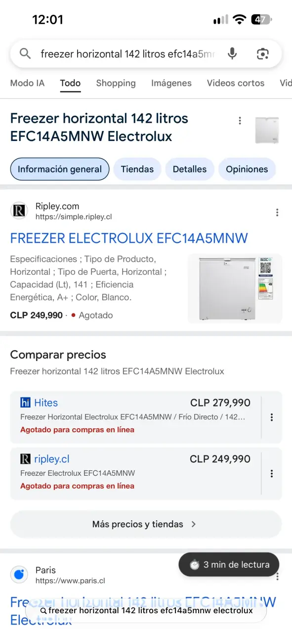 Freezer Horizontal Electrolux - 3