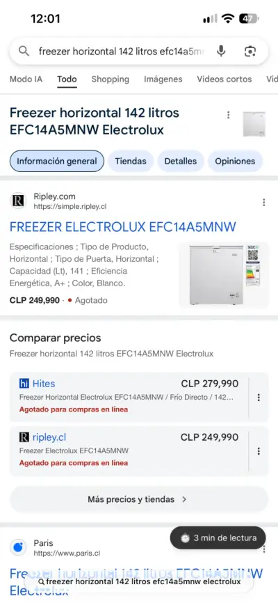Freezer Horizontal Electrolux - miniatura 3