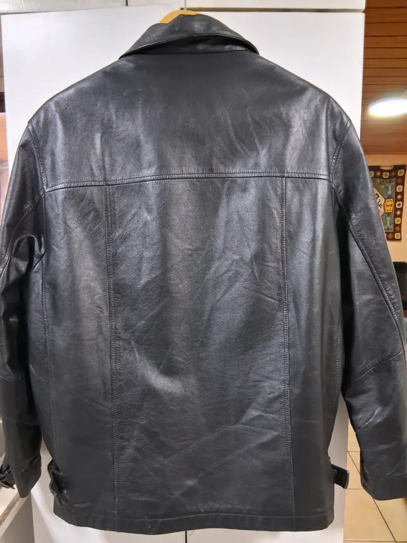 Chaqueta de cuero negra para hombre Danier - 2