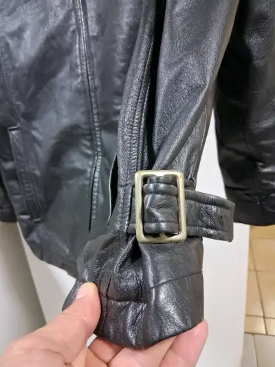 Chaqueta de cuero negra para hombre Danier - miniatura 5