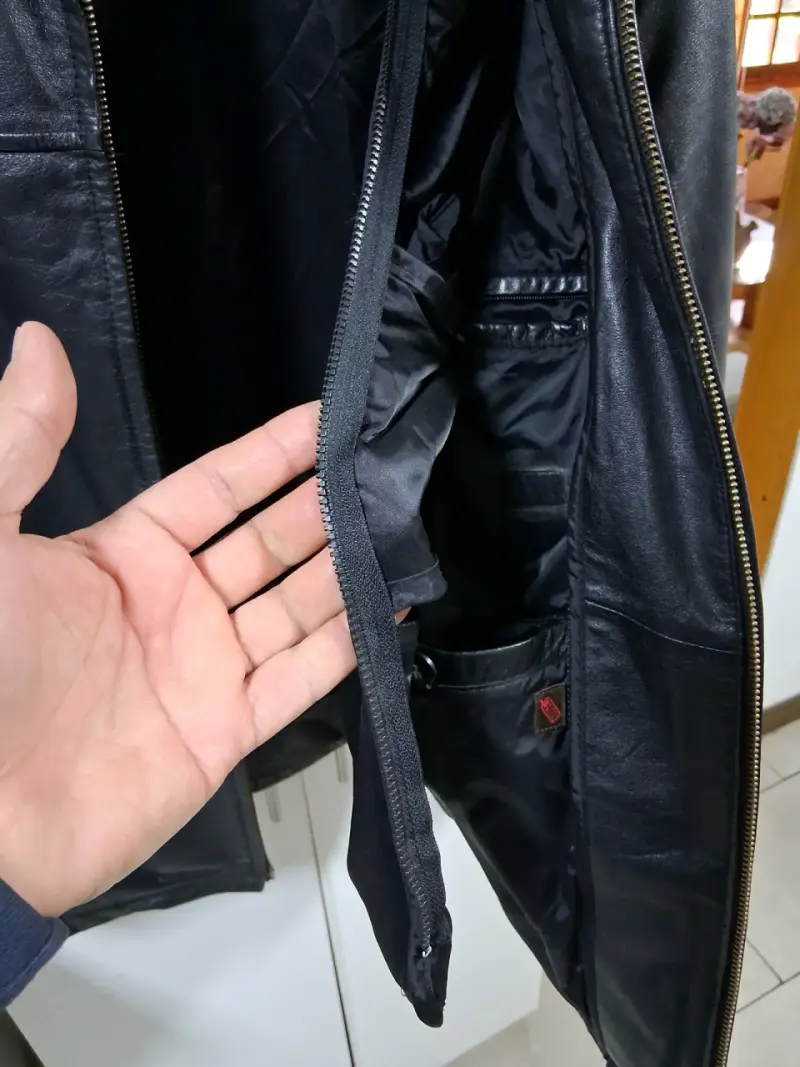 Chaqueta de cuero negra para hombre Danier - 6