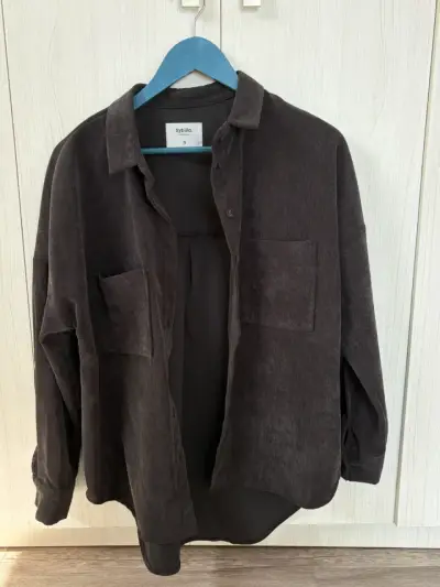 Camisa de pana negra Sybilla para mujer - miniatura 1