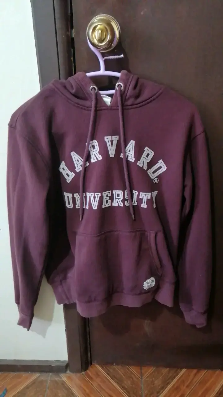 Polerón con capucha Harvard University burdeos - 1
