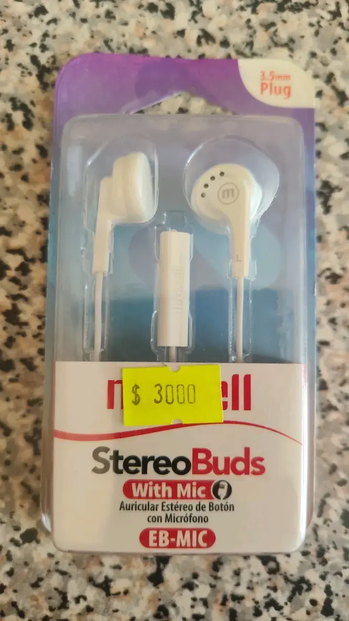 Auriculares Maxell StereoBuds con Micrófono - 1