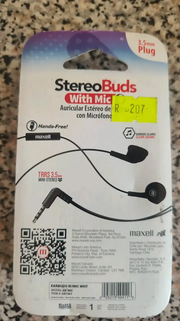 Auriculares Maxell StereoBuds con Micrófono - 2