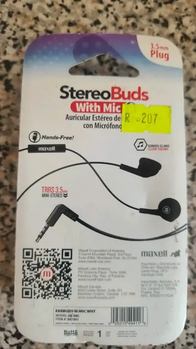Auriculares Maxell StereoBuds con Micrófono - miniatura 2