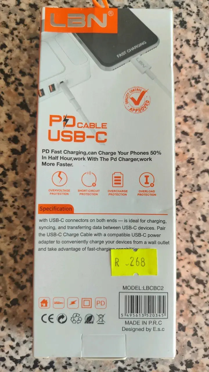 Cable USB-C LBN Carga Rápida - 2