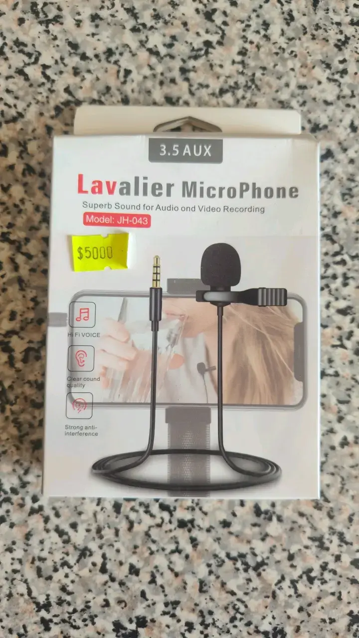 Micrófono Lavalier 3.5 AUX para Grabación - 1