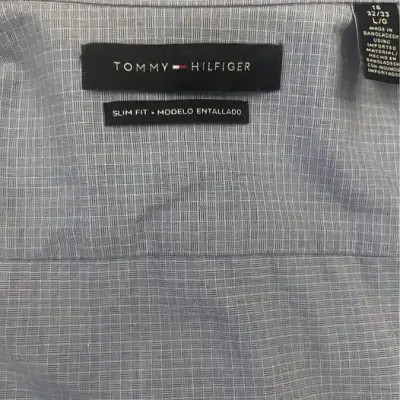 Camisa Tommy Hilfiger Slim Fit Azul - 1 uso - miniatura 2