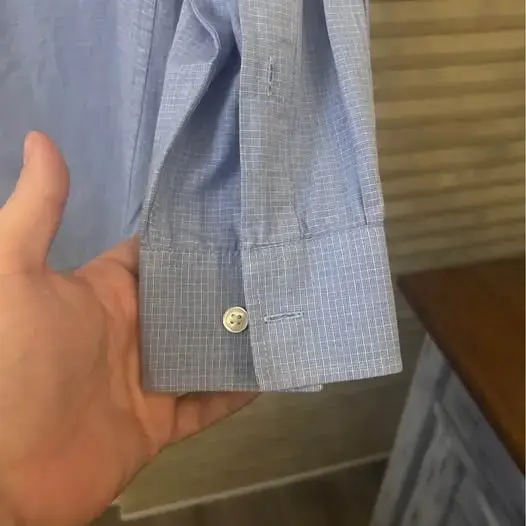 Camisa Tommy Hilfiger Slim Fit Azul - 1 uso - 6
