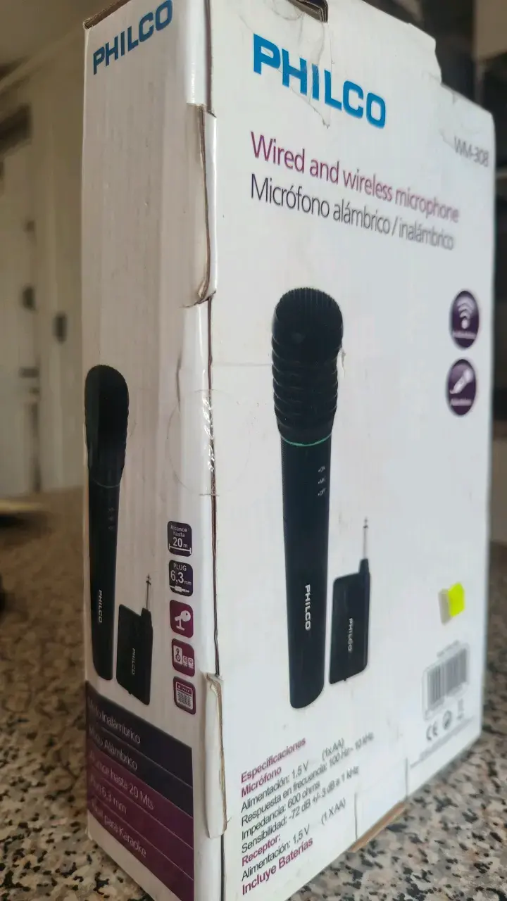 Micrófono alámbrico e inalámbrico Philco WM-308 - 2