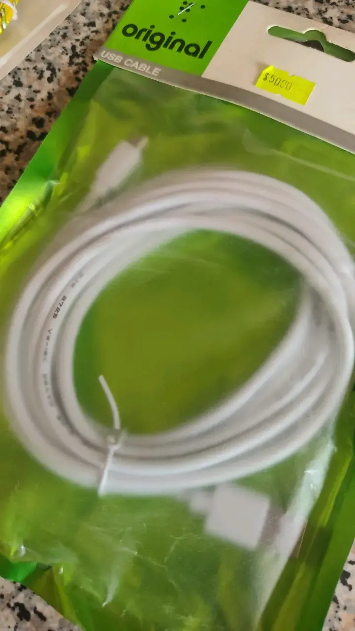 Cable USB Original 3 Metros Blanco - 2