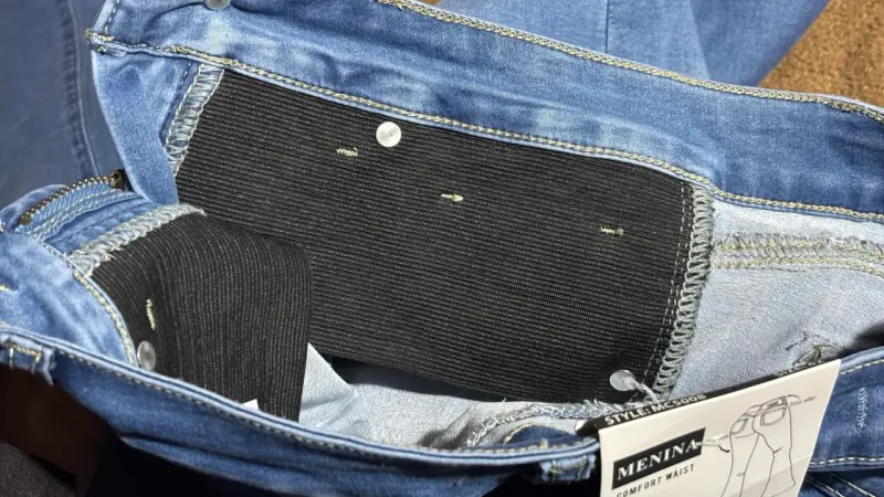 Jeans flare de mezclilla azul - 5