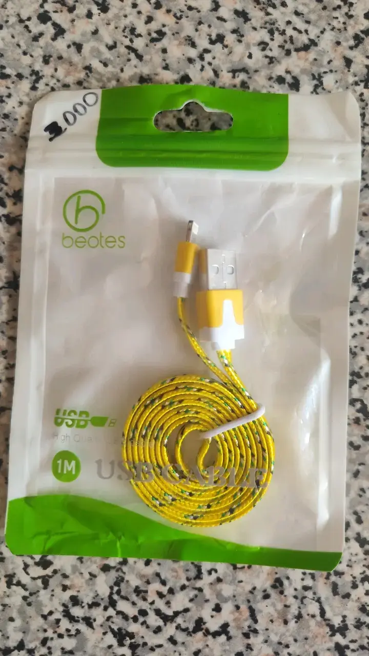 Cable USB amarillo de 1 metro Beotes - 1