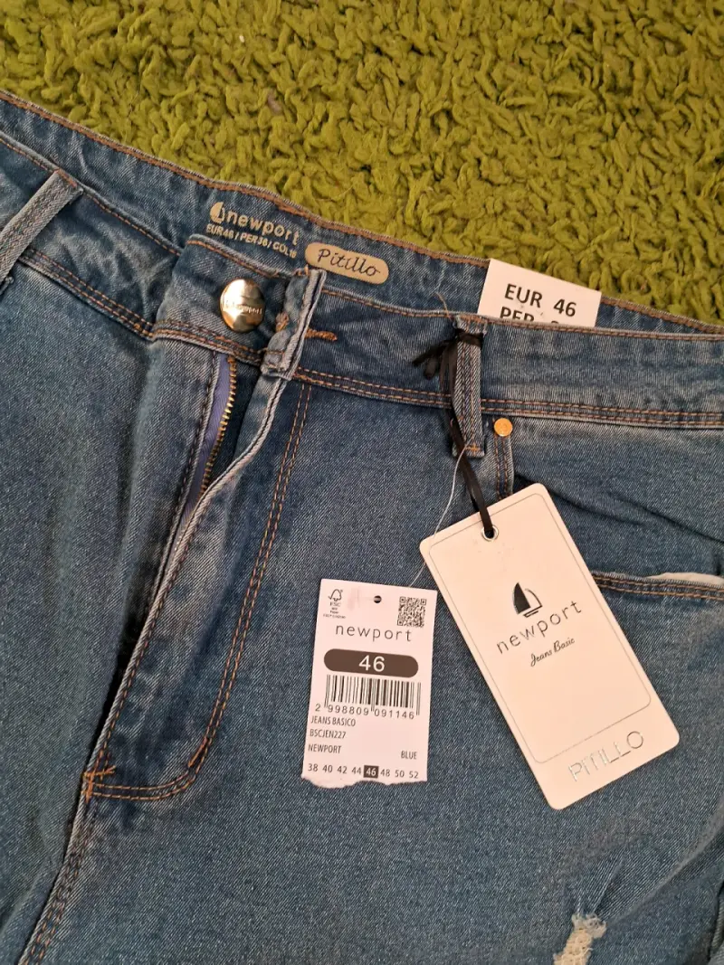 Jeans Newport Pitillo Azul Talla 46 - 2