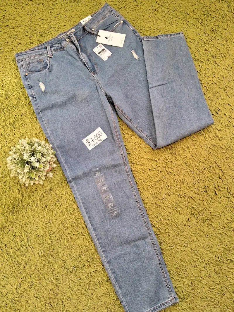 Jeans Newport Pitillo Azul Talla 46 - 4