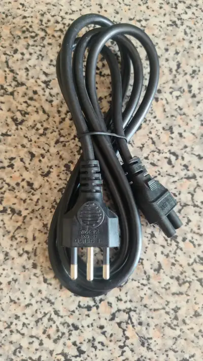 Cable de alimentación eléctrica negro - miniatura 1