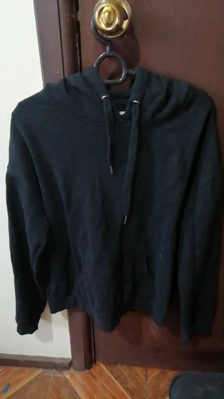 Polerón negro Bluenotes Boyfriend Fit - 1