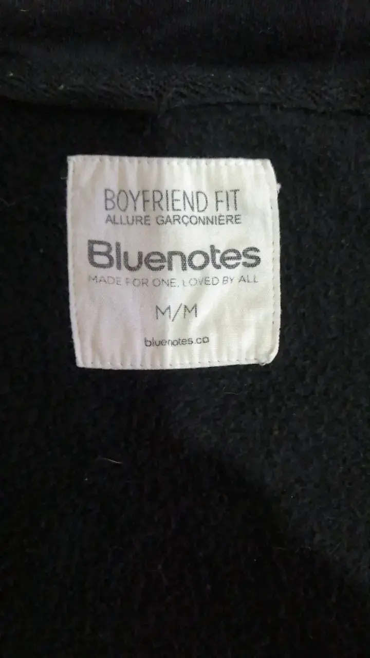 Polerón negro Bluenotes Boyfriend Fit - 2