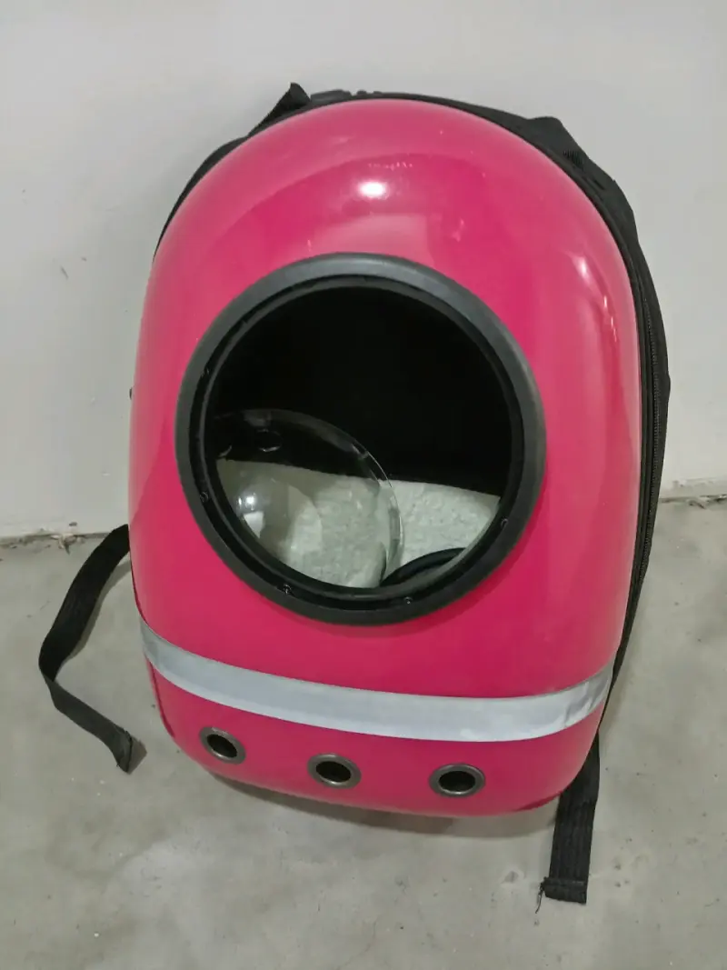 Mochila transportadora para mascotas rosa - 1