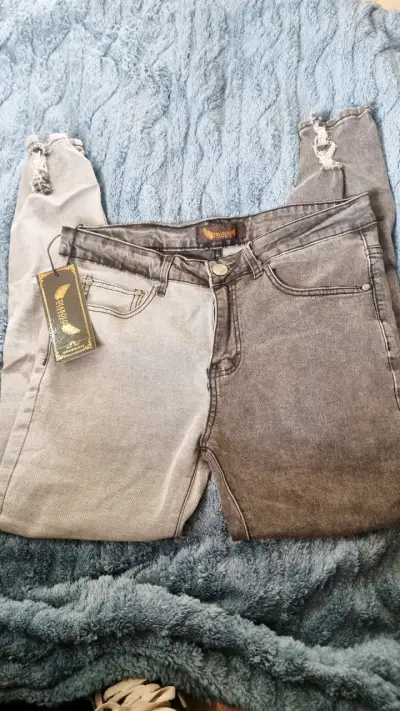Jeans bicolor  Diabolo para mujer - miniatura 1