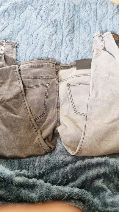 Jeans bicolor  Diabolo para mujer - miniatura 2