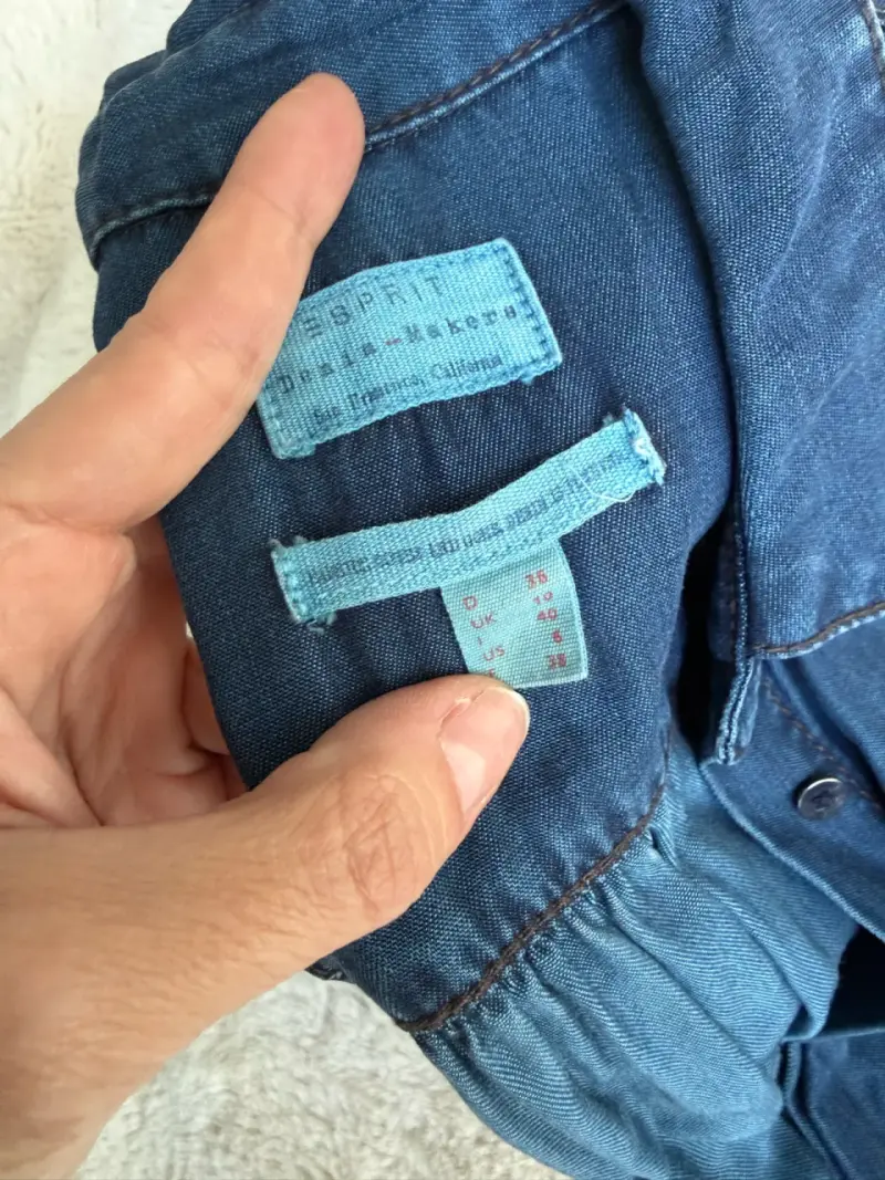 Enterito de mezclilla azul para mujer - 3