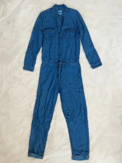 Enterito de mezclilla azul para mujer - miniatura 4