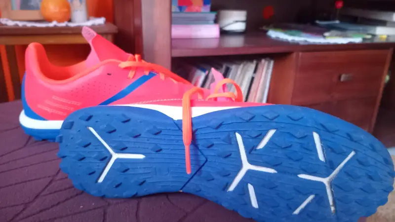 Zapatillas deportivas Kipsta VRLT naranja y azul - 2