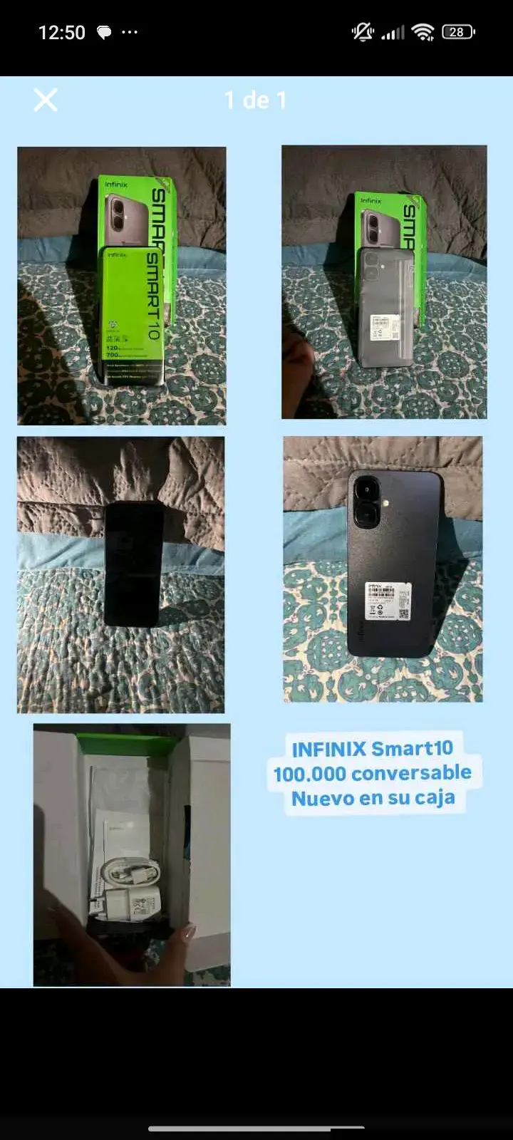 Smartphone Infinix Smart 10 nuevo en caja