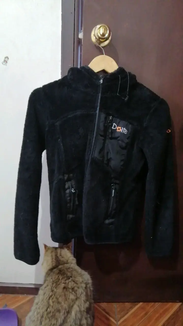 Chaqueta polar negra Doite con capucha - 2