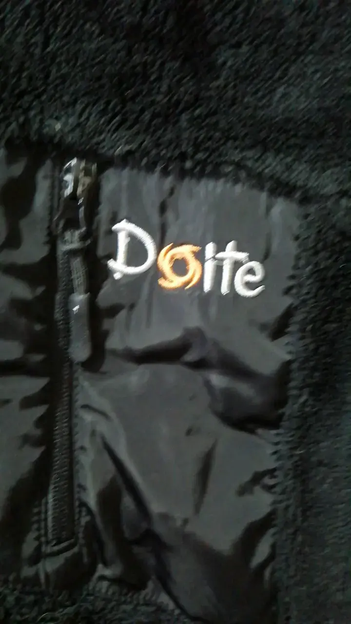 Chaqueta polar negra Doite con capucha - 3