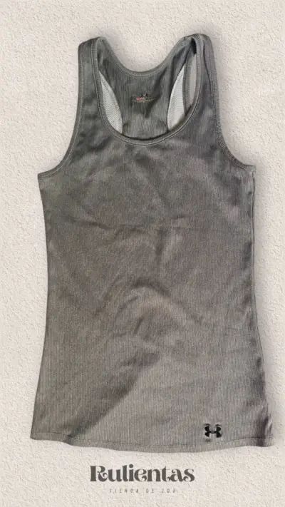 Polera deportiva gris Under Armour mujer Talla S - miniatura 1