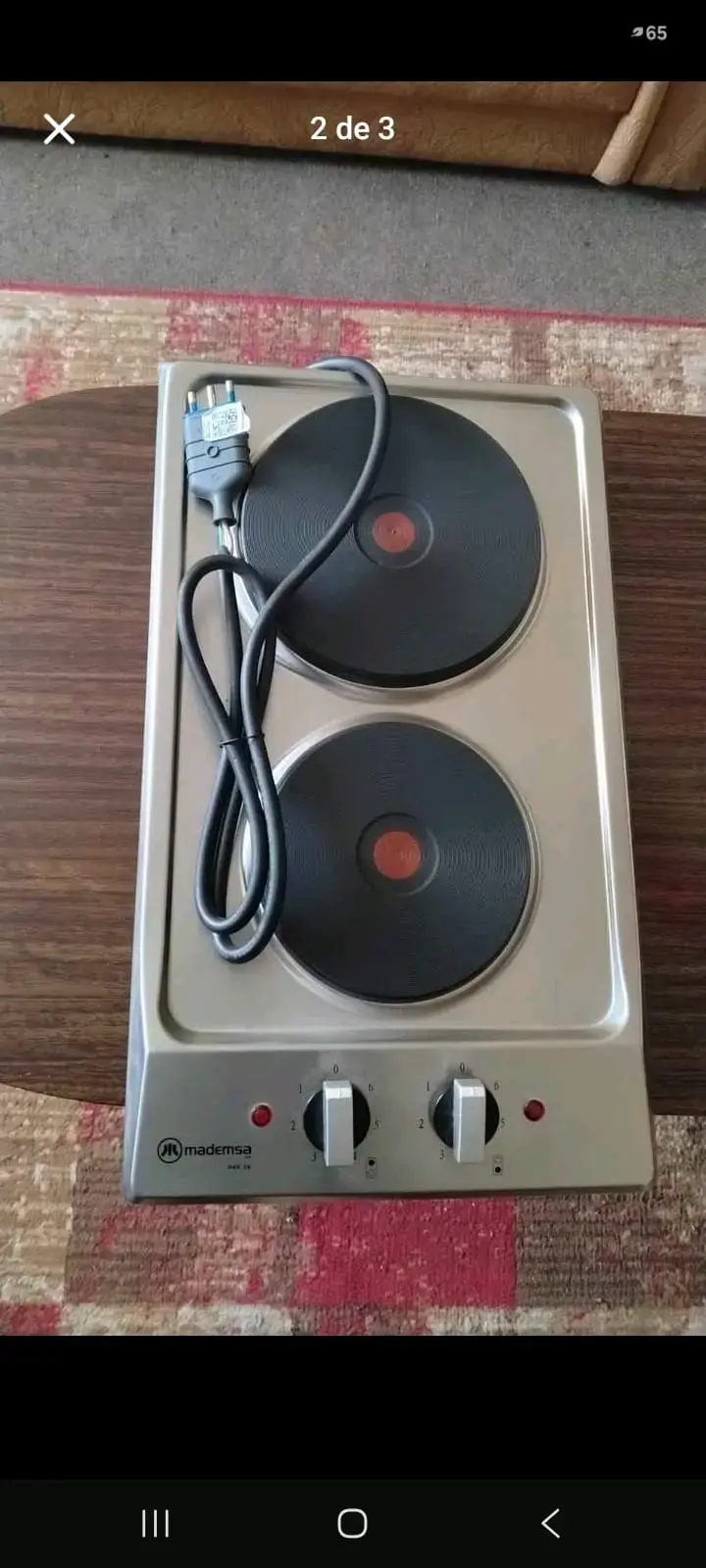 Cocina eléctrica doble Mademsa en buen estado - 1