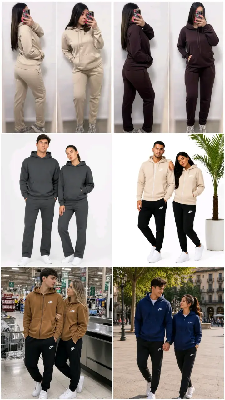 Conjunto deportivo unisex Nike con capucha - 1