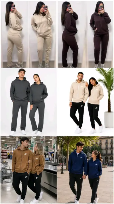 Conjunto deportivo unisex Nike con capucha - miniatura 1