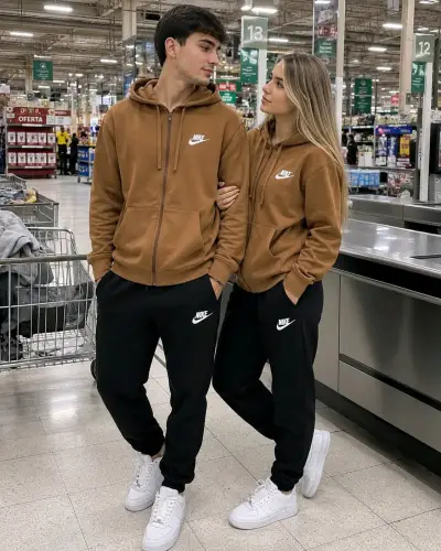 Conjunto deportivo unisex Nike con capucha - miniatura 4